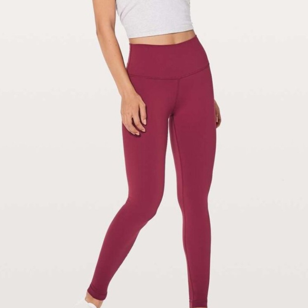 Lululemon Athletica Ruby Colored Leggings